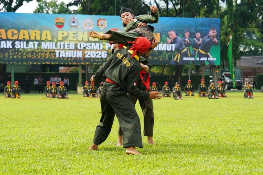 Pangdam I/BB Hadiri Pengukuhan Pengurus Pencak Silat Militer Sumut